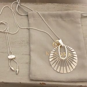 Kendra Scott Deanne silver long necklace